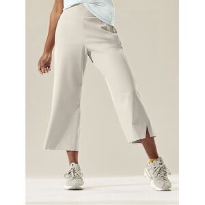 Athleta Cosmic Crop‎ Wide Leg Pants in Beige